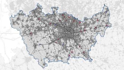 Funzione prevalente dei luoghi urbani di mobilità
