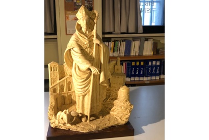 Scultura Sant'Ambrogio di Giuliano Pulcini