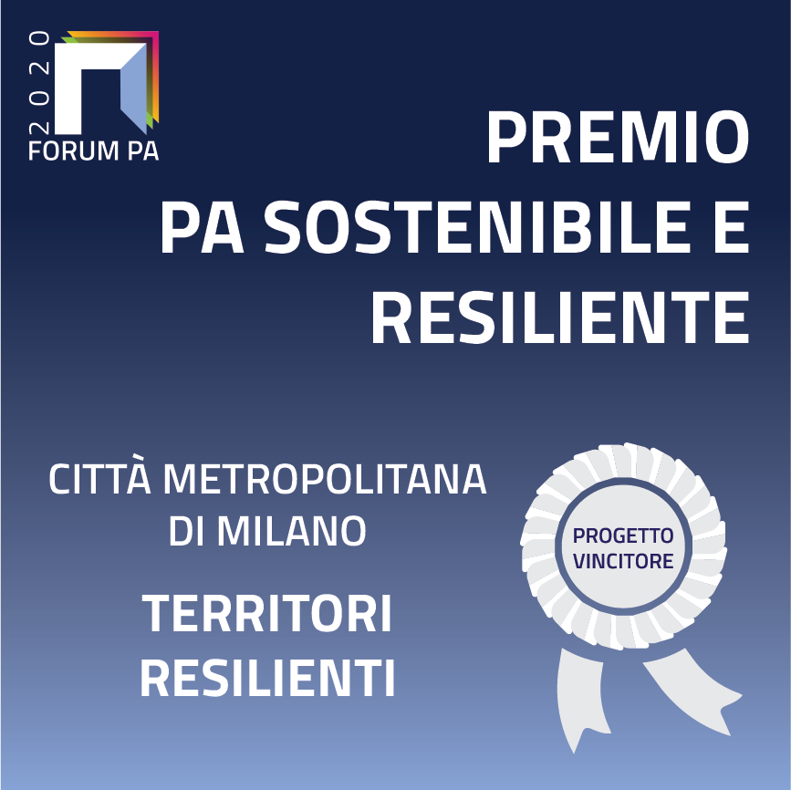 Coccarda Citta Metropolitana Milano - Territori Resilienti