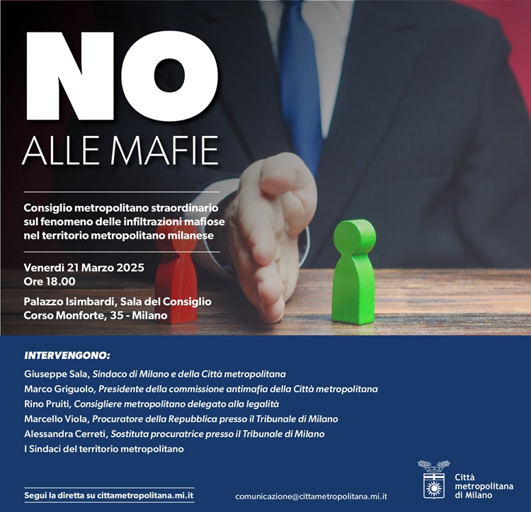 Programma consiglio straordinario NO ALLE MAFIE