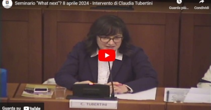 Seminario "What next"? 8 aprile 2024 - Intervento di Claudia Tubertini
