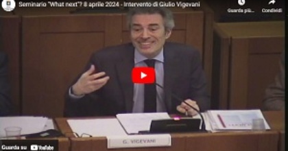 Seminario "What next"? 8 aprile 2024 - Intervento di Giulio Vigevani
